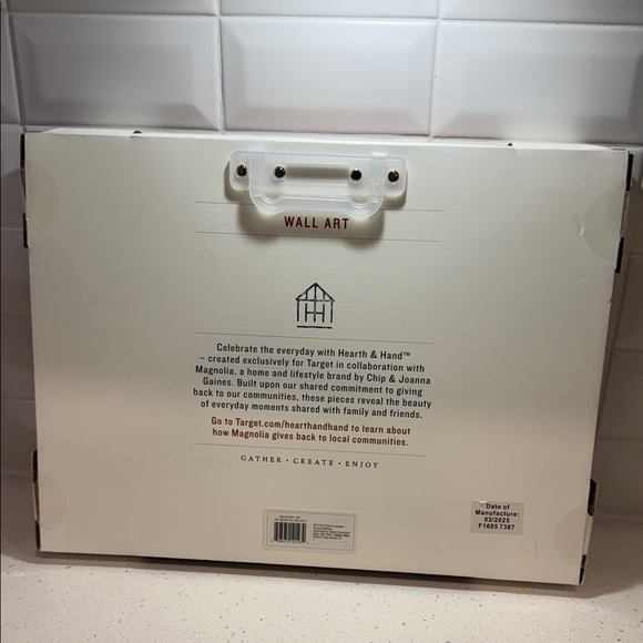 Hearth & Hand New Framed Rustic Landscape Canvas Wall Art - Brown Tones - Picture 3 of 3